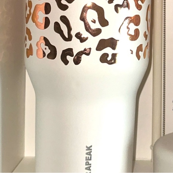 *Customizable* Hydrapeak Voyager 40oz Tumbler Ivory Leopard Boxed Set *ARTISAN* - Picture 5 of 7